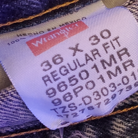 WRANGLER 36 X 30 Men's Jeans - Picture 2 of 6